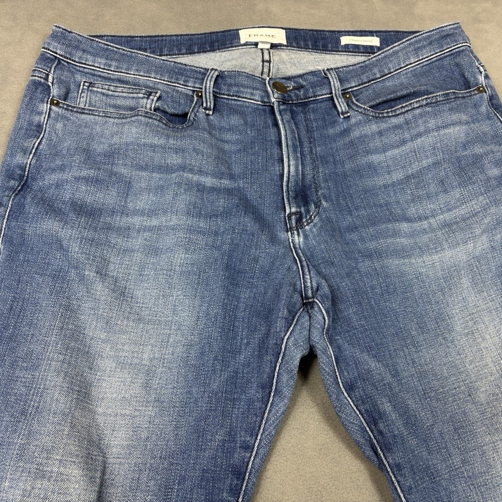 FRAME L'Homme Skinny Men's Jeans Size 36 Blue Wash Stretch Slim Denim - Picture 3 of 10
